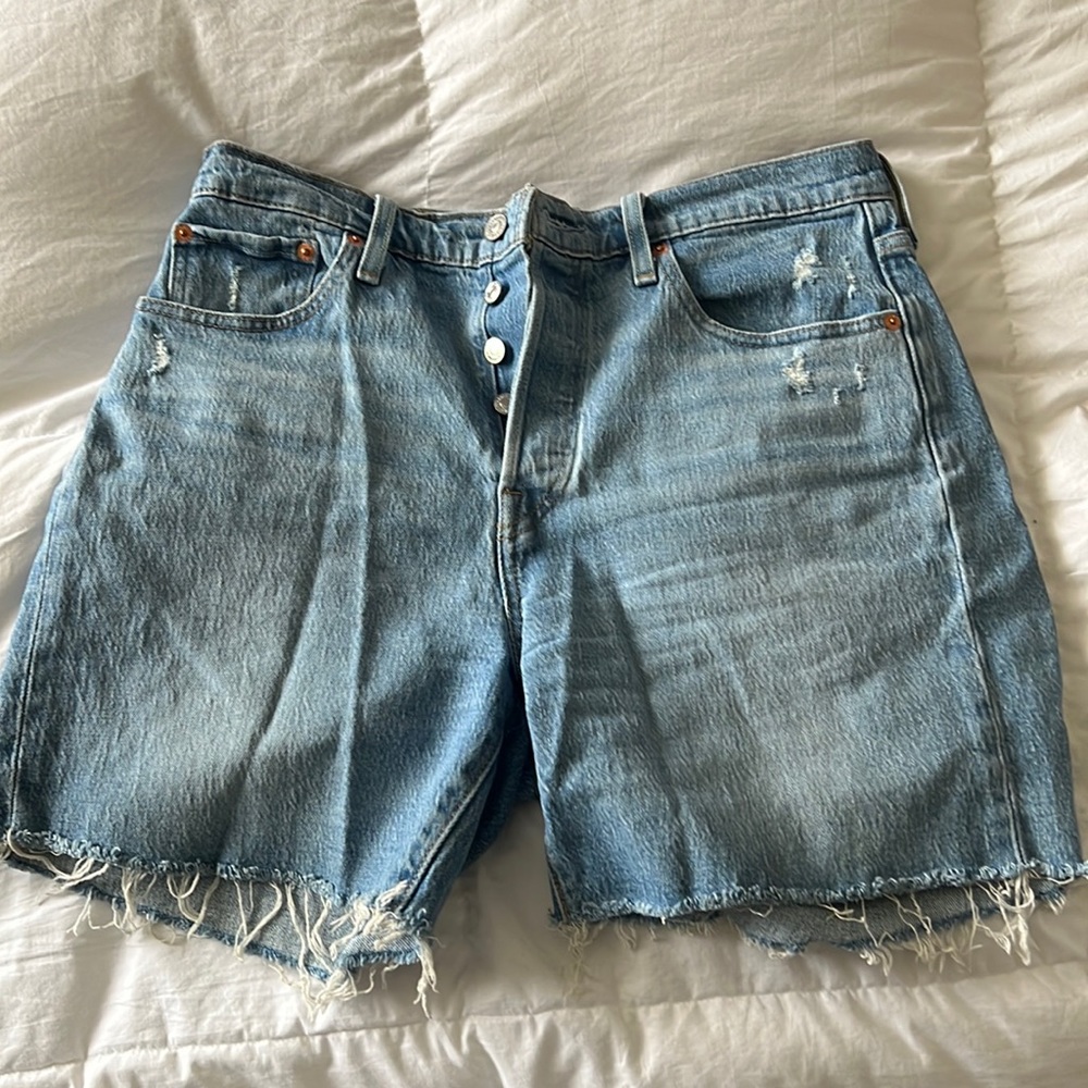 Levi’s 501 Mid-Thigh Denim Shorts
